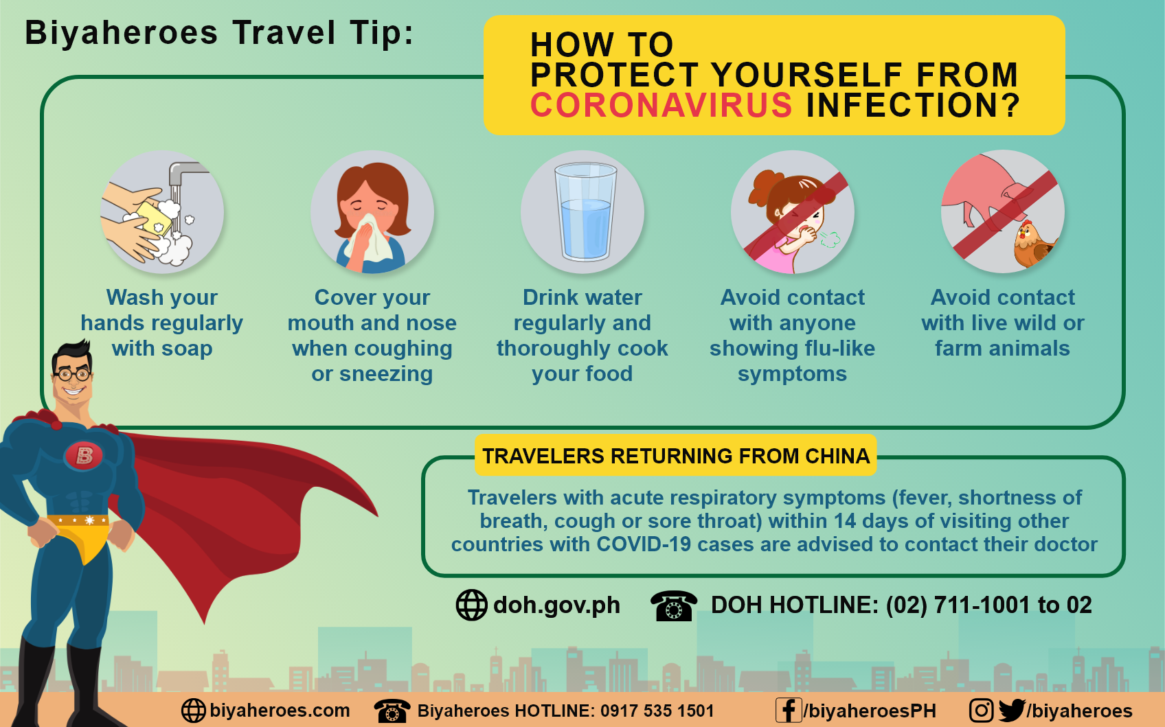 Biyaheroes Travel Tip: Keep safe from COVID-19 while traveling!
